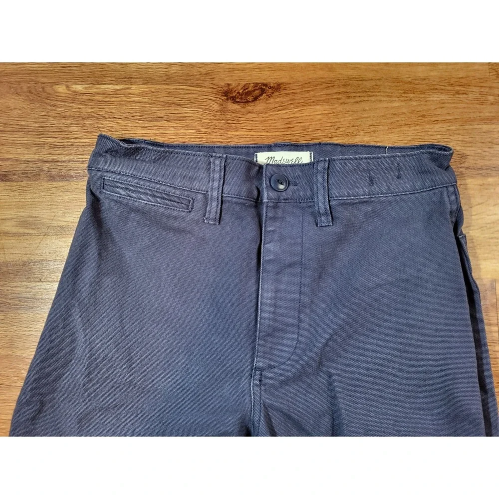 Madewell Women's Slim Emmett Wide-Leg Crop Jeans Size 26P Blue